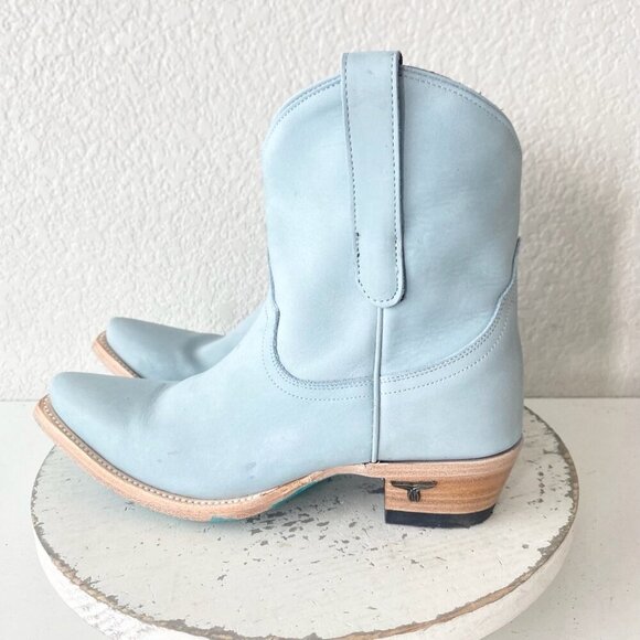 Lane EMMA JANE Womens Cowboy Bootie 6.5 Western Blue Cowgirl Short Ankle Boots - Picture 4 of 11